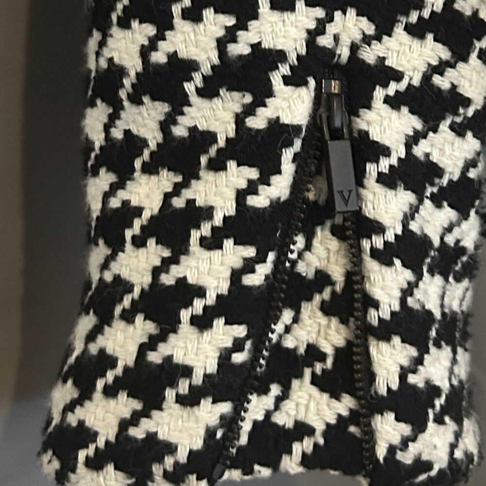 Vince Camuto Moto Houndstooth Jacket XXL, EUC MSRP $149 - Picture 5 of 9